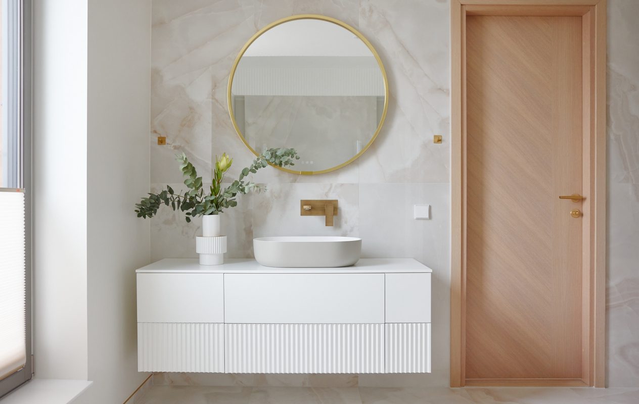 Kiikri korteri vannituba Balteco Xonyx™ valamuga – põhjamaine disain ja kvaliteetne viimistlus