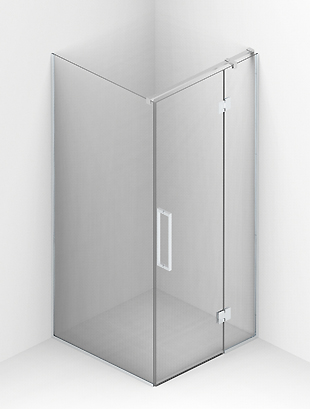 Balteco Concept 2 dušinurk 8 mm karastatud turvaklaasist, eritellimusel valmistatud, eri viimistluste ja klaasitüüpidega.