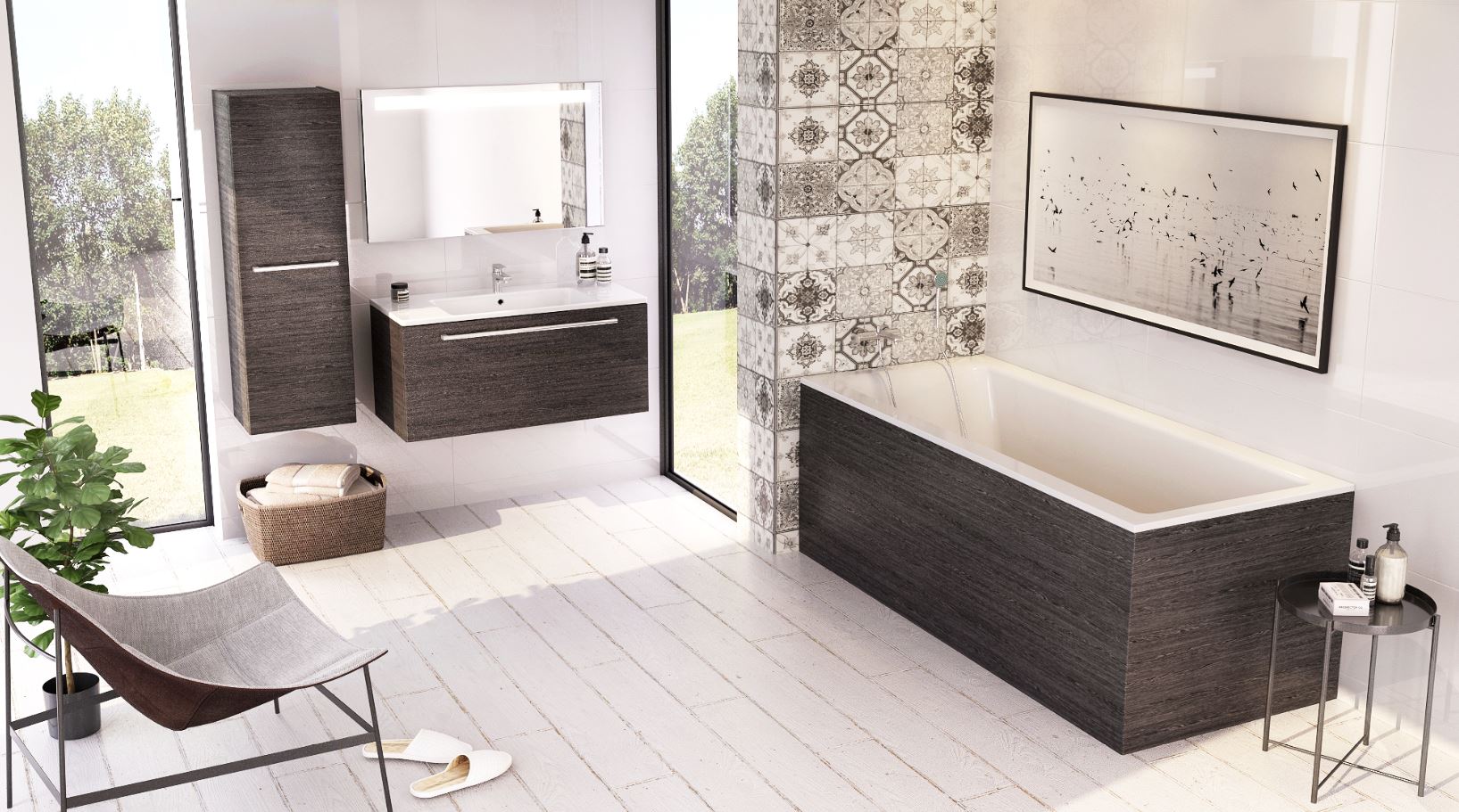 Forma sirgjooneline akrüülvann