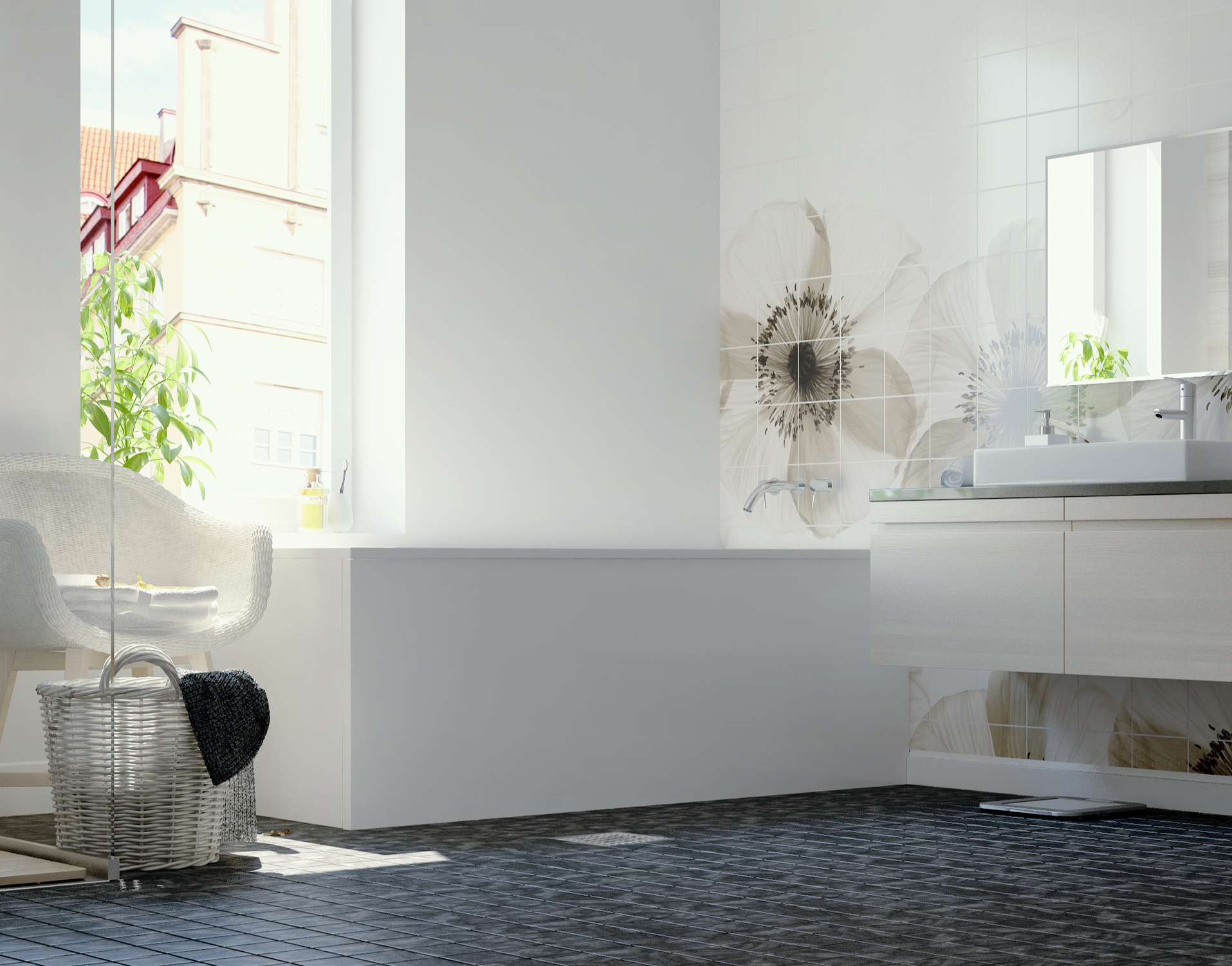 Forma sirgjooneline akrüülvann