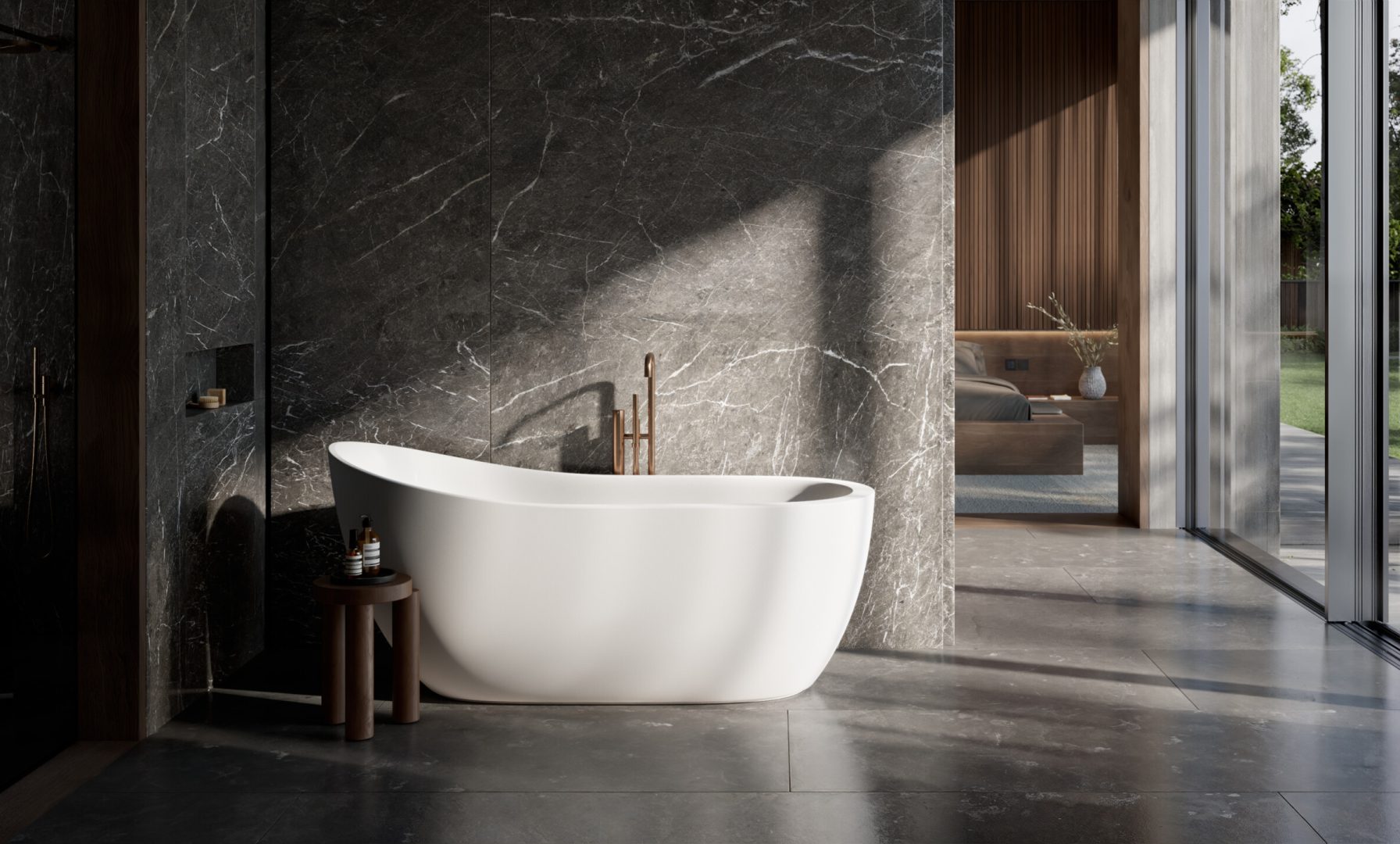 Balteco Gaia freestanding solid surface bath – Estonian design and handcrafted quality