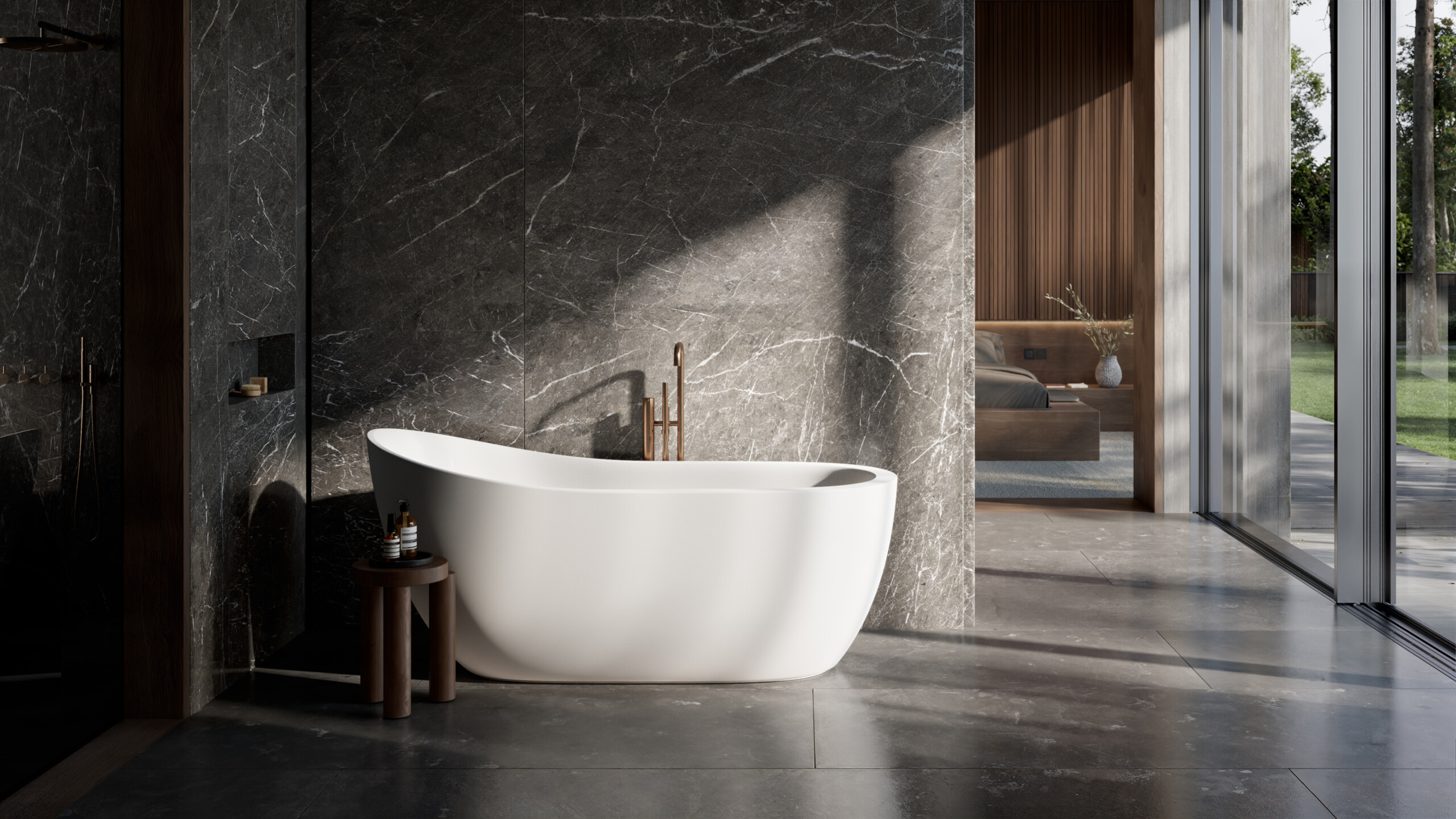 Balteco Gaia freestanding solid surface bath – Estonian design and handcrafted quality
