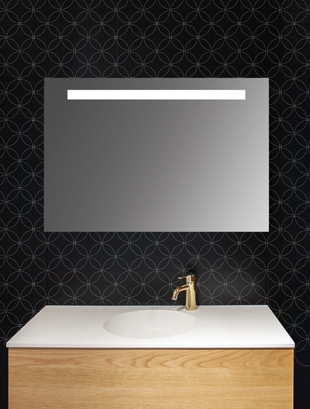 Balteco CA LED-vannitoapeegel õhukese raamiga, energiasäästlik ja stiilne disain, sobib Balteco vannitoamööbli seeriatega.