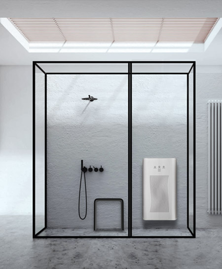 Balteco SteamBot™ smart steam generator with LED lighting and glass front panel